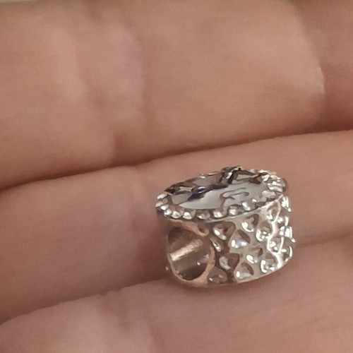 Charm for bracelets like new, blue and silver