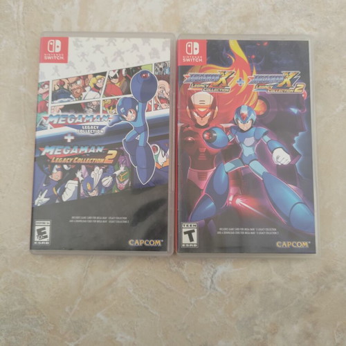 Mega Man Legacy Collection and Mega Man X Legacy Collection Nintendo Switch games used