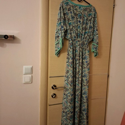 Satin dress multicolor new Ble Resort Collection size M
