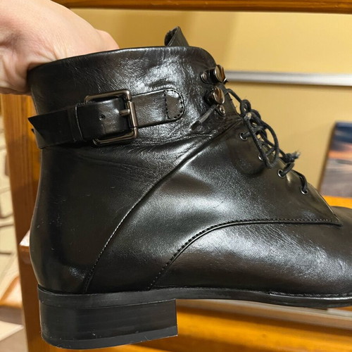 Women's boots used, black, size 40