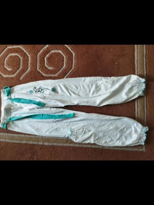 Girls' pants 140 cm new, white
