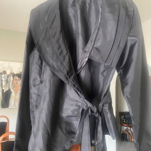 Cruaze satin shirt black evening exceptional