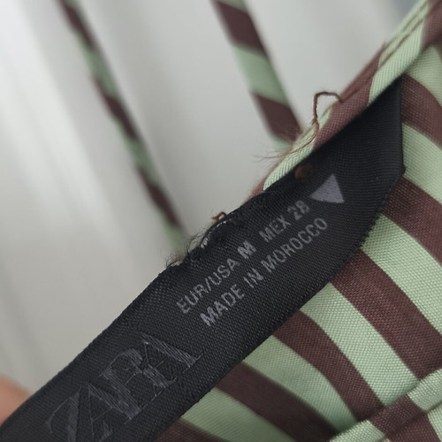 Zara striped green and brown playsuit size M, new