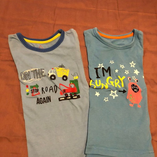 Mothercare long-sleeve T-shirts used for 3-4 years boy, pack of 2