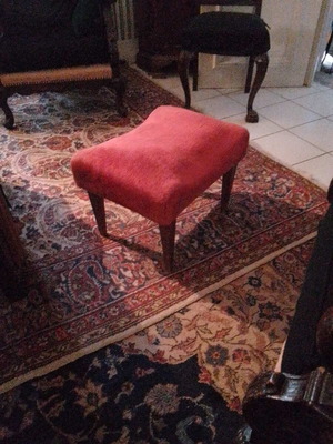 Vintage style stool used, low