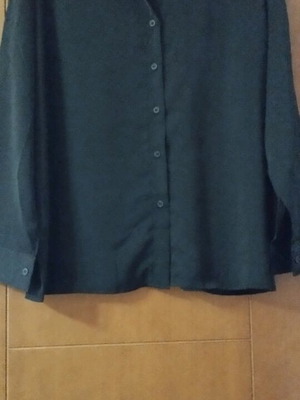 Κλασικό πουκάμισο μαύρο καινούργιο, μέγεθος L/XL