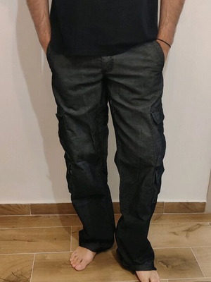 O’Neill men's cargo pants used, dark denim size 34