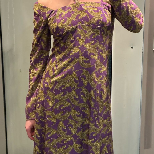 Love+Alicia dress new with tags, size S, purple and yellow