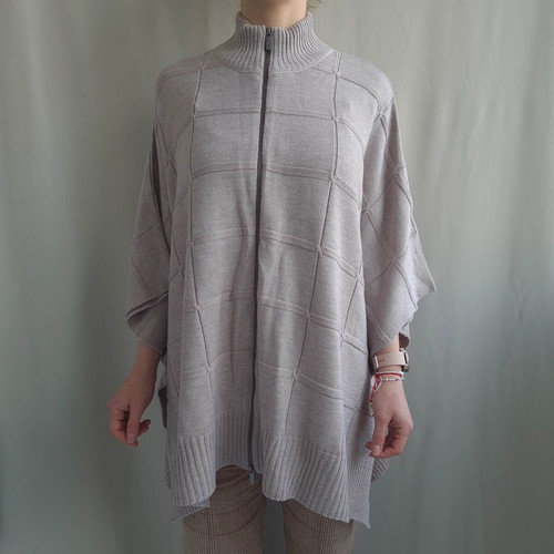 Visage New Zeland women's poncho sweater new, 100% merino wool, size L/XL