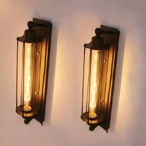 Industrial LED wall light with retro design and Edison bulb new