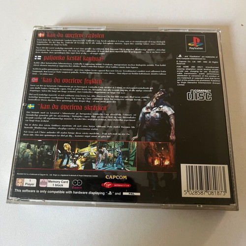 Resident Evil 2 PlayStation used without manual