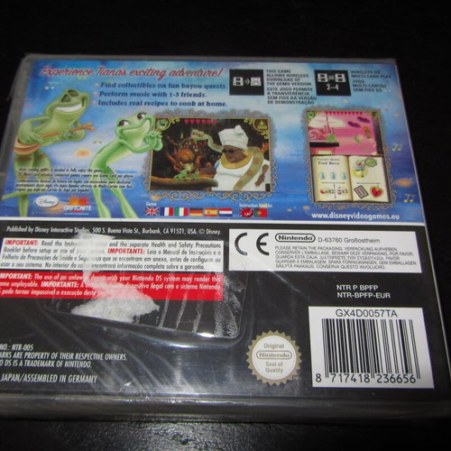 Disney The Princess and the Frog Nintendo DS new sealed