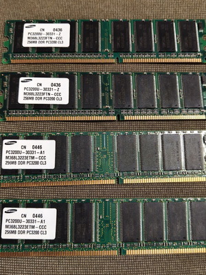 Samsung DDR PC3200 1GB 400MHz RAM Kit like new