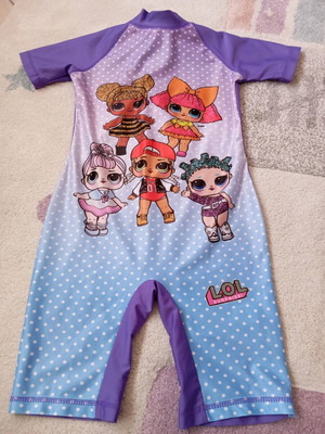 Lycra one-piece lol 5-6 years like new, multicolored
