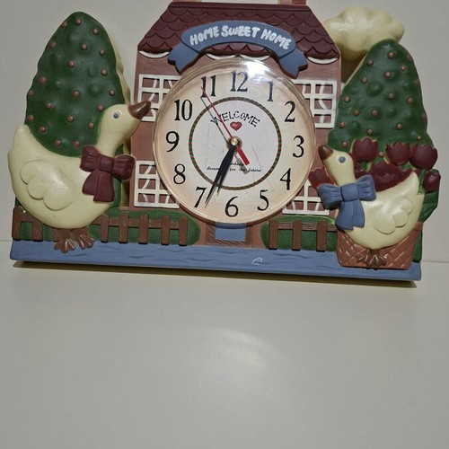 Wall clock 34 cm plastic, decorative for kids' room