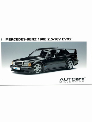 AUTOart Mercedes-Benz 190E 2.5-16V EVO2 1:18 diecast model car black