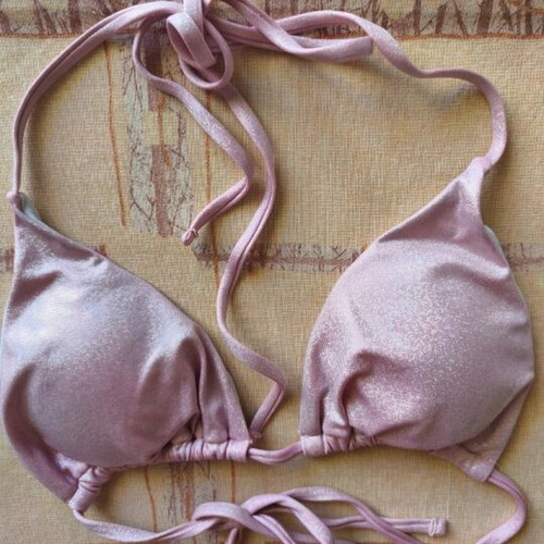 Women's bikini set pink iridescent new