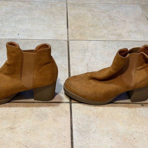 Renda ankle boots used, brown size 39, medium thick heel