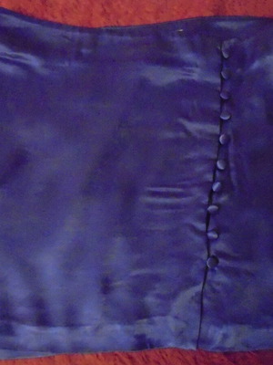 Zara mini skirt new, violet satin, medium size