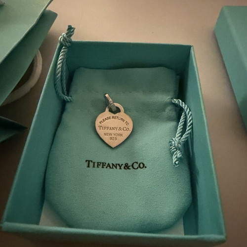 Tiffany & Co. Return to Tiffany heart charm silver 925 turquoise enamel full set