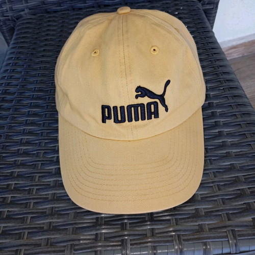 Puma hat used, Ess Cap model, yellow, 100% cotton