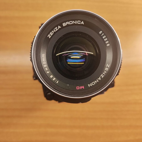 Zenza Bronica ETRSi Medium Format Camera 645 with 50mm F2.8 Lens and Two Prisma Viewfinders like new