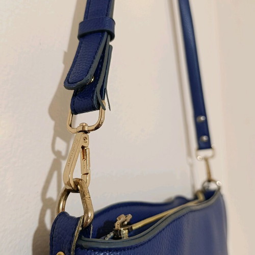 Axel Concept blue shoulder crossbody bag like new with gold details