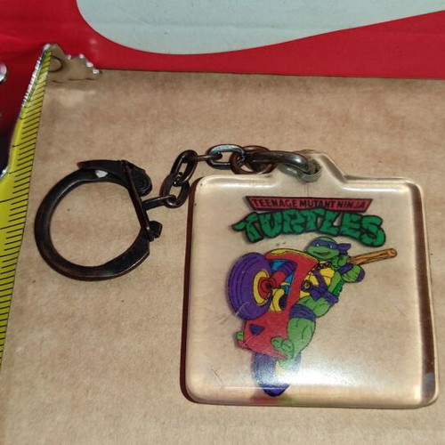 Teenage Mutant Ninja Turtles Michelangelo collectible keychain used
