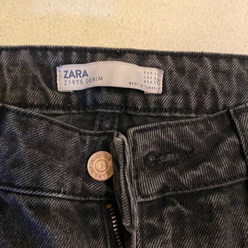 Zara jeans used, black, size S