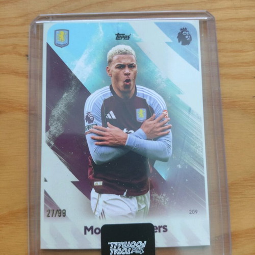 Topps Total Football Morgan Rogers Celebration card like new, Aston Villa 27/99