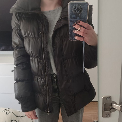 Sisley Benetton black down jacket used