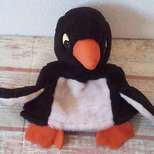 Plush puppet glove Penguin HABA used