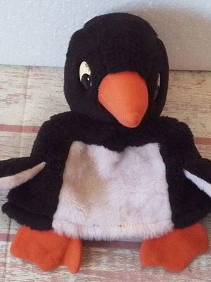 Plush puppet glove Penguin HABA used