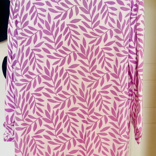 Nisw shirt dress violet with white floral, like new, size M