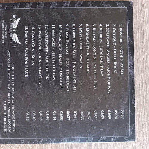 Rock Of Angels Records 9 Year promotional CD new, rock compilation