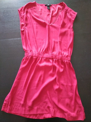 Mini red dress H&M like new semi-transparent
