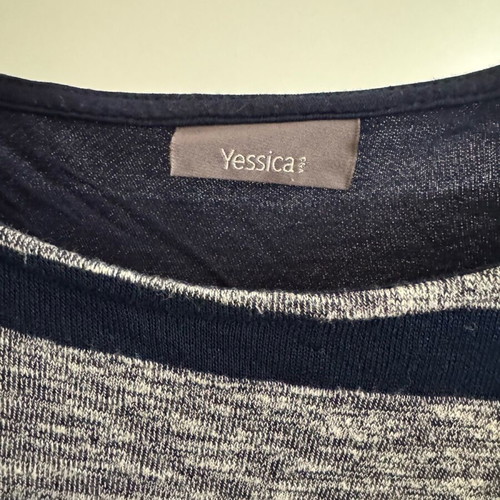 Yessica double blouse like new, grey and blue, size L