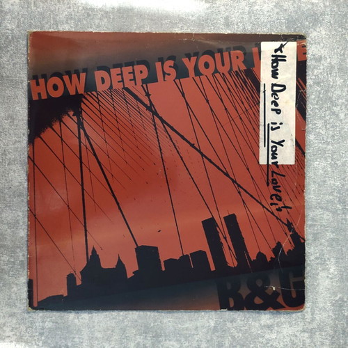 B&G How Deep Is Your Love 12'' Vinyl Single used, electronic