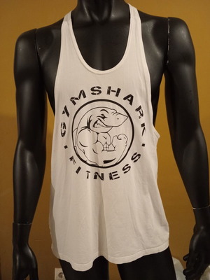 Gymshark sleeveless fitness t-shirt M, like new, white