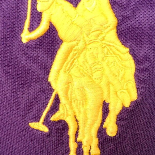 U.S. Polo Assn. Oversized Purple Polo Shirt, Size L