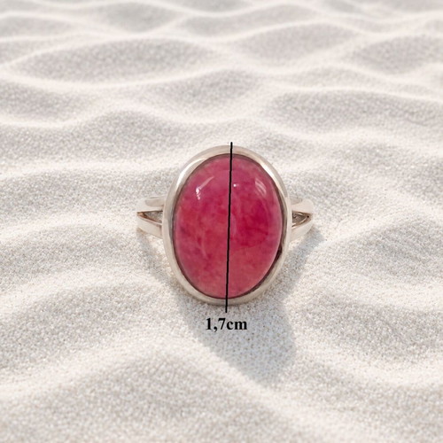 Handmade Gianniotiko ring silver 925 with raw ruby new