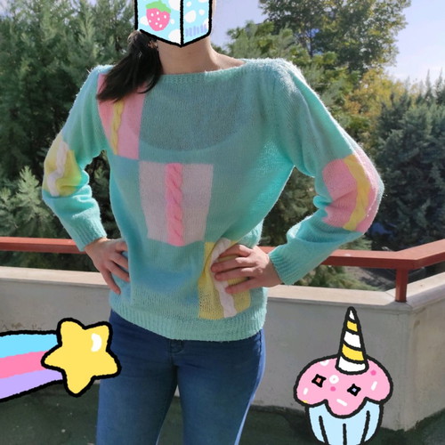 Handmade wool sweater used