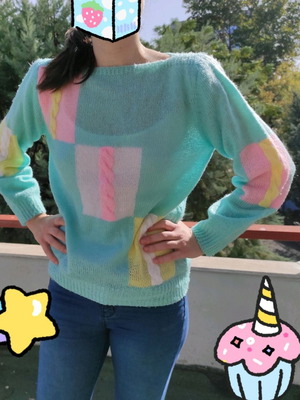 Handmade wool sweater used