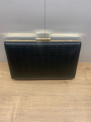 Envelope crossbody bag black new with gold chain