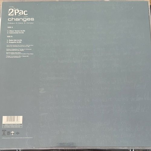 2Pac Changes vinyl record used