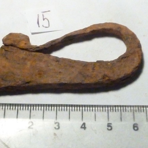 Iron hand-forged fire striker used