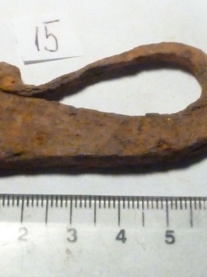 Iron hand-forged fire striker used