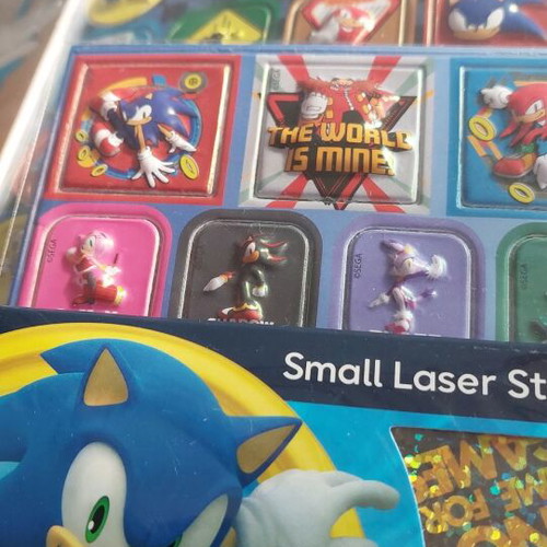 Sonic the hedgehog stickers new, pack of 500 pieces