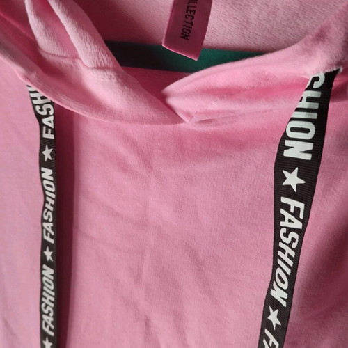 Long blouse size L pink like new, cotton fabric