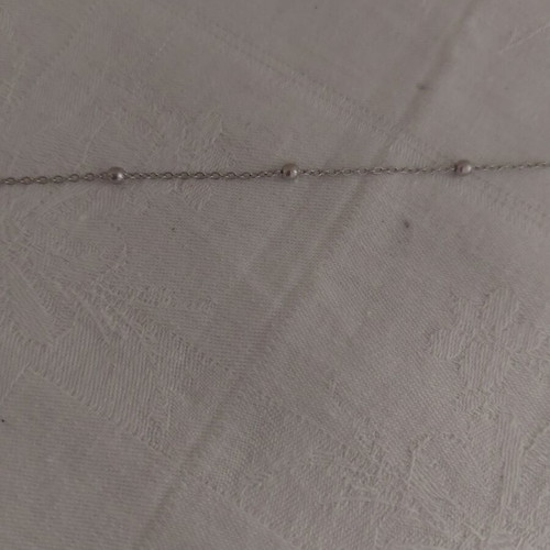 Bracelet made of stainless steel like new, silver color, length 17+5 cm